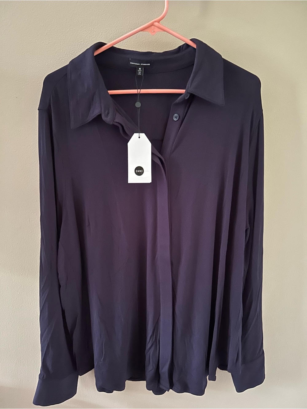 Universal Standard Kennedy Cupro Deep Navy Top